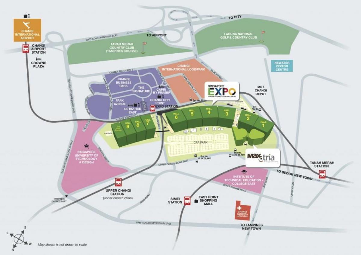 map of Singapore expo