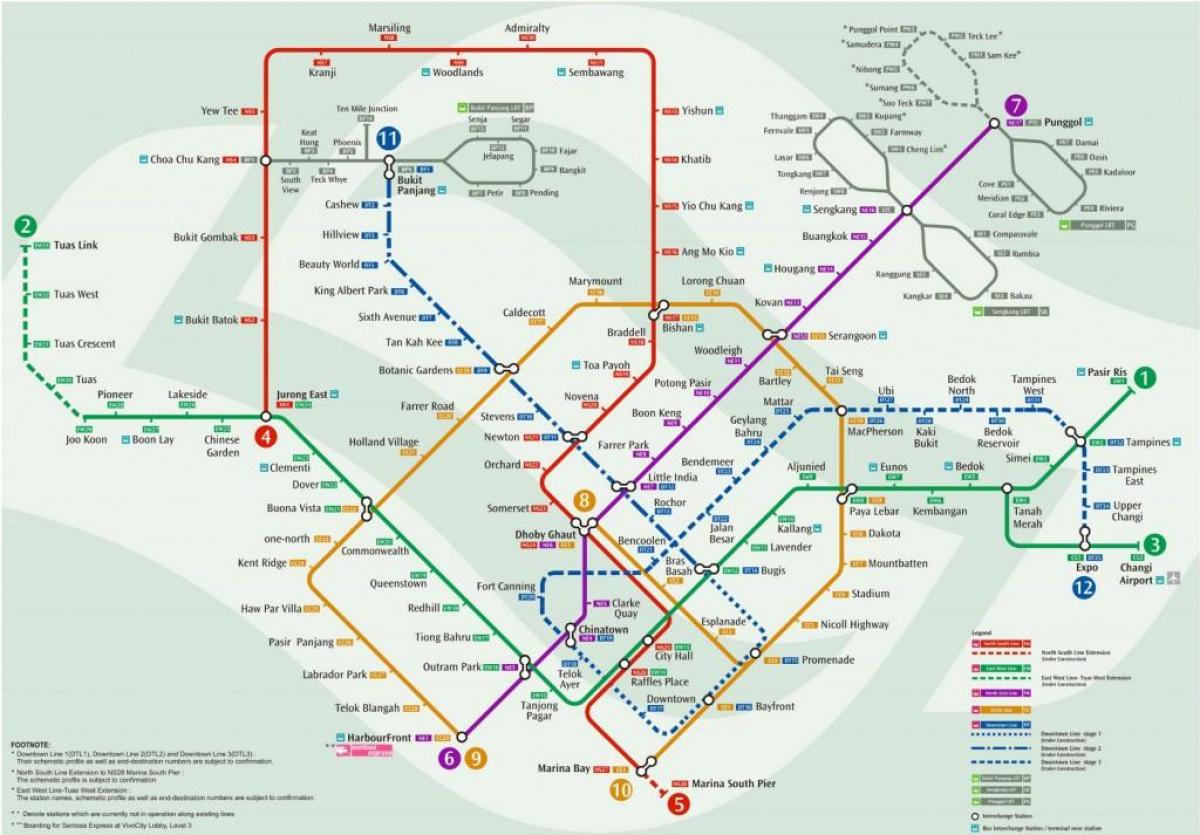 map of Singapore railway