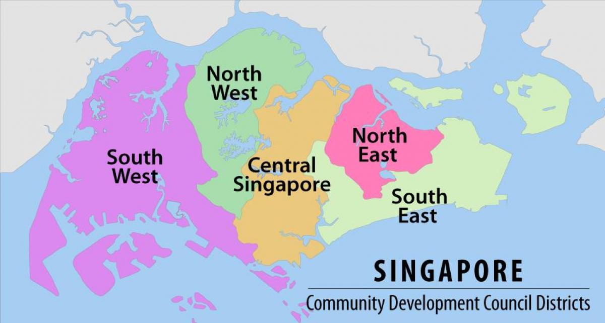 map of Singapore region