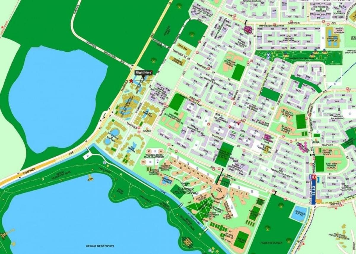 map of tampines Singapore