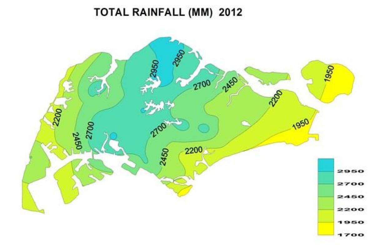 Singapore rain map