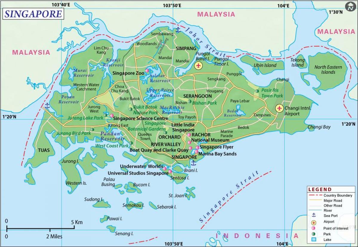 map of Singapore city