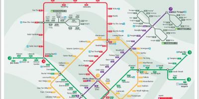 Lrt route map Singapore