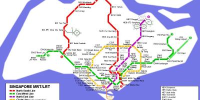 Metro map Singapore