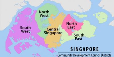 Map of Singapore region